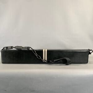 RICK OWENS Black Grey Leather Clutch Bags